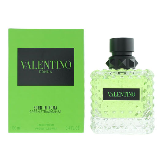 Valentino Donna Born In Roma Green Stravaganza by Valentino for Women - 3.4 oz EDP Spray, Floral Fragrance Open Box
