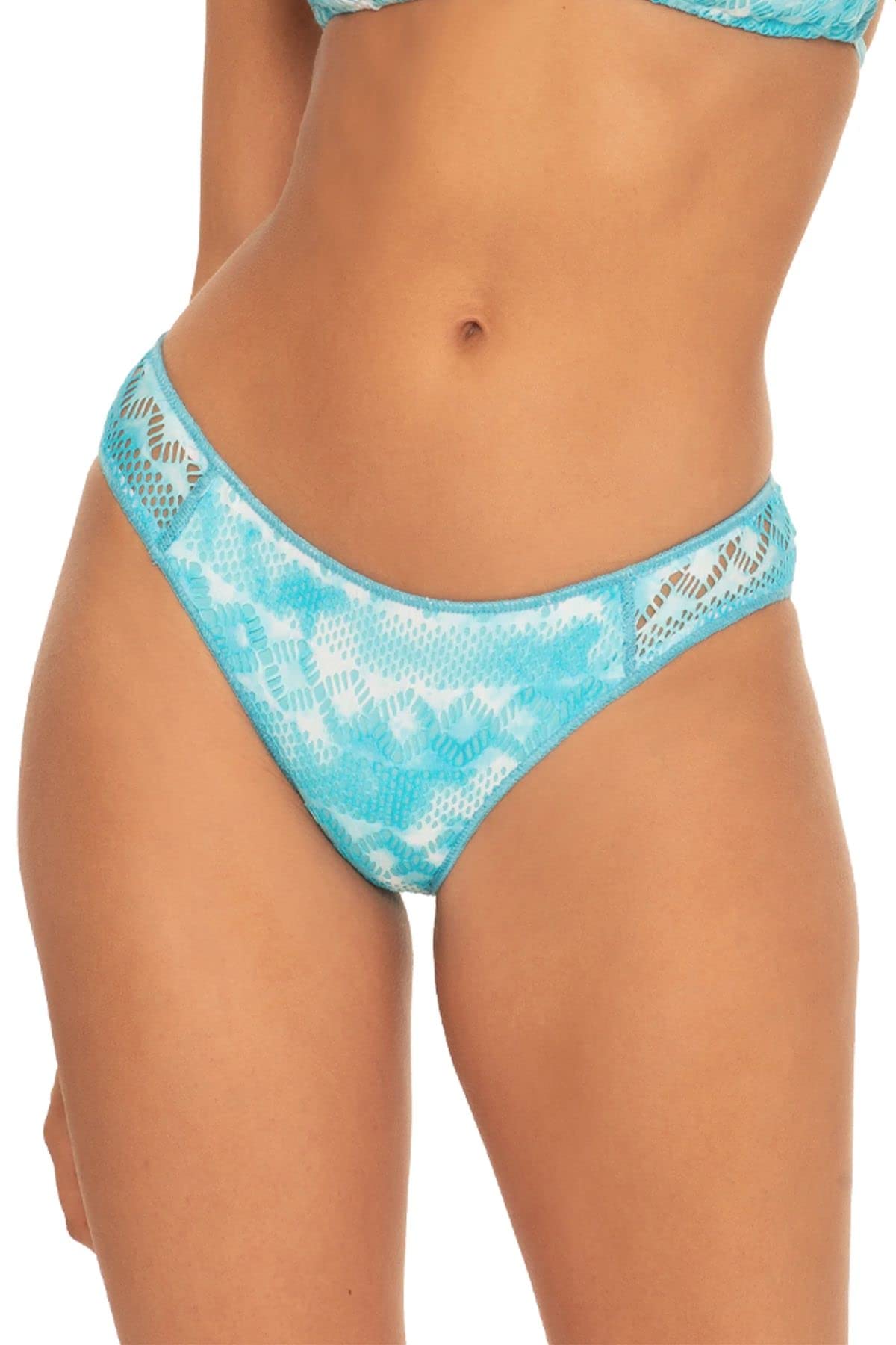 Becca by Rebecca Virtue Adela Tab Side Hipster Bikini Bottom, Lake, S