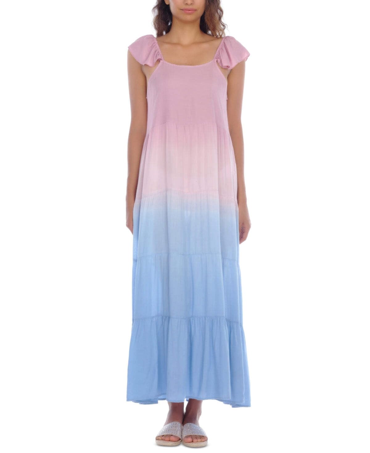 Raviya Womens Beachwear Ombre Cover-Up
