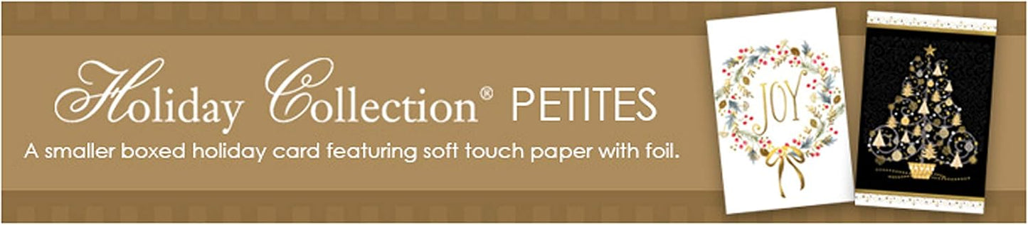 Holiday Collection 18-Count Petite Boxed Christmas Cards with Envelopes, 4" x 6", Contemporary Manger (890800A)