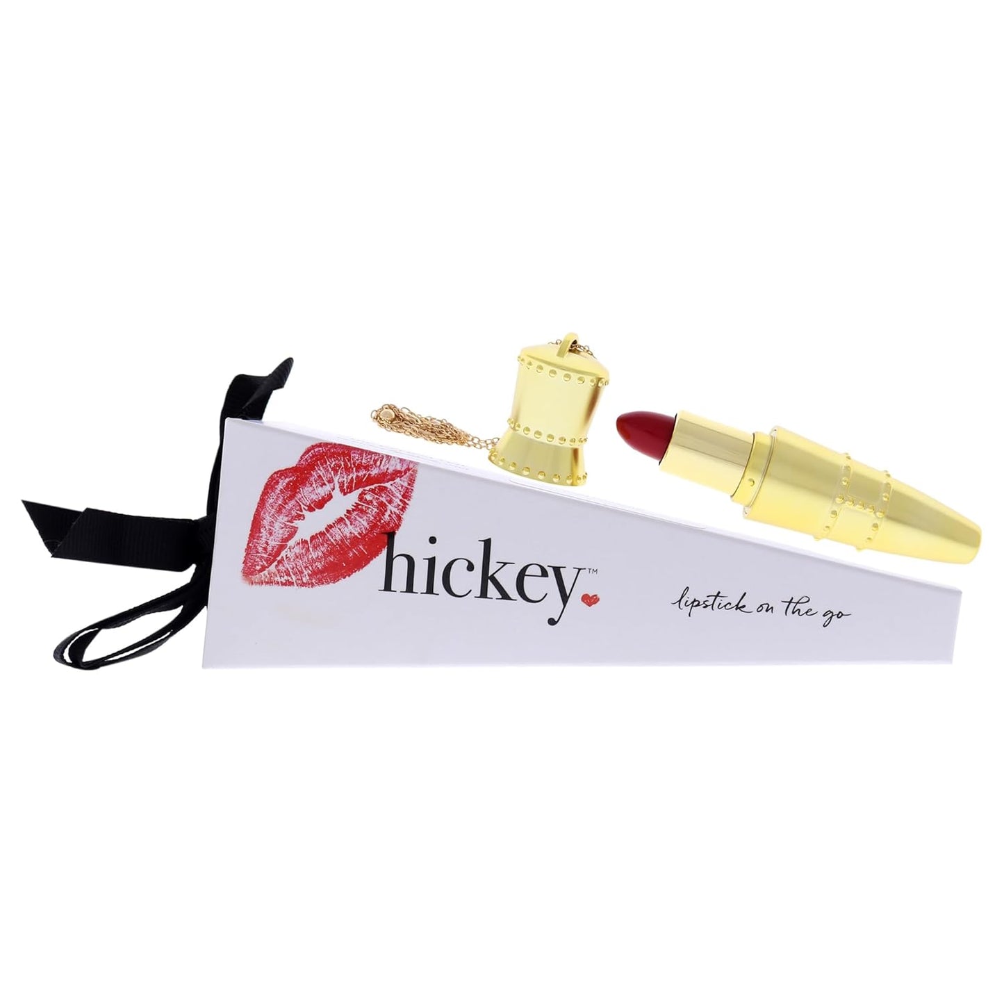 3 Pack Hickey Lipsticks Vivid Color Long Lasting Luxurious Rouge - Highly Pigmented, Velvety Finish - Organic, Cruelty, Gluten, Paraben Free - Mile High Refillable Case - The Perfect Red Shade, 0.6 oz