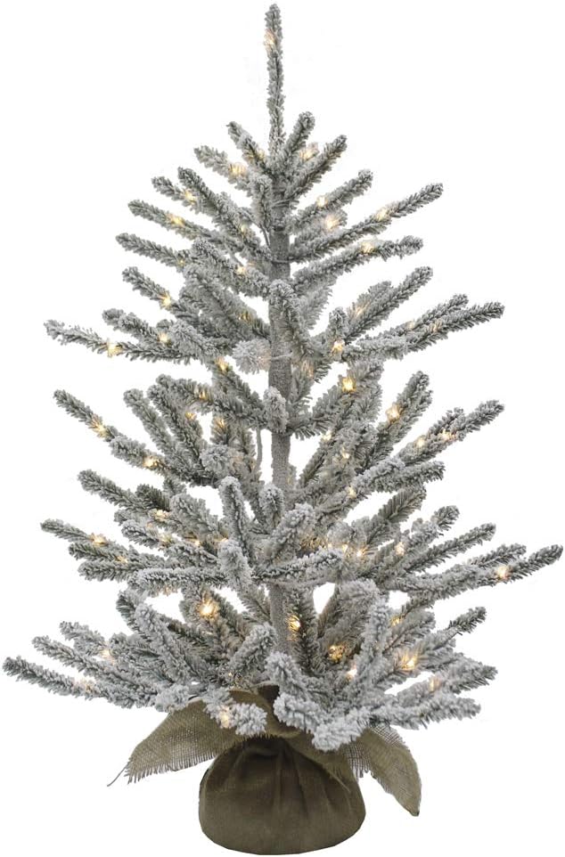 Kurt S. Adler TR2484LEDWW Artificial Christmas Tree, Green, White