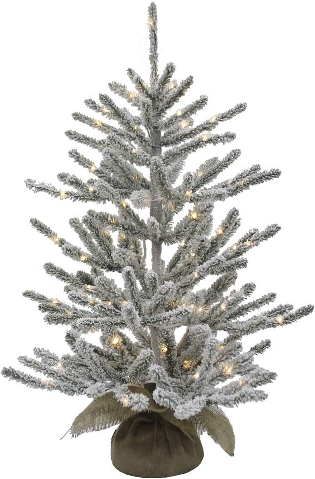 Kurt S. Adler TR2484LEDWW Artificial Christmas Tree, Green, White