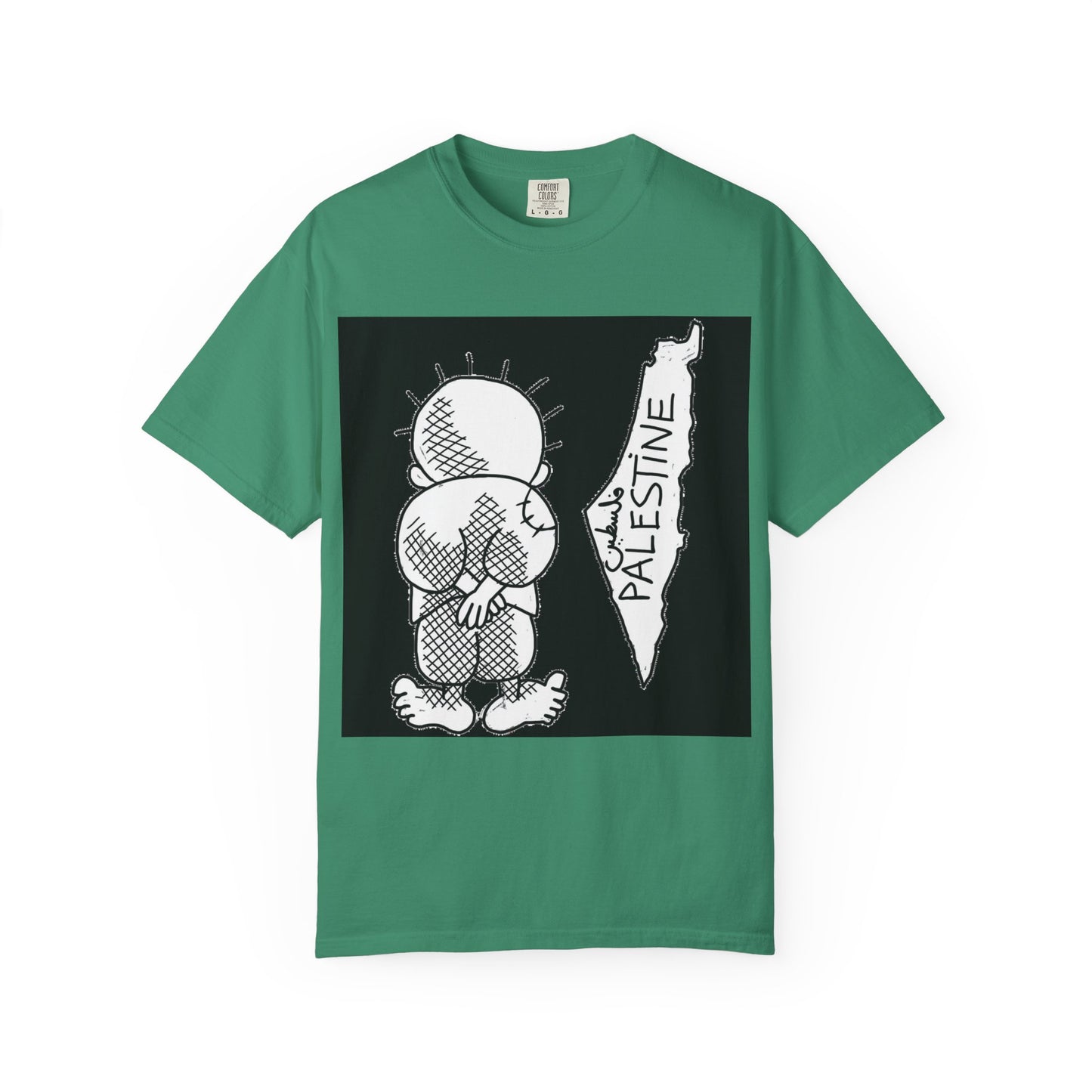Handala - Free Palestine T-shirt, Unisex Tee Shirt, Art is Resistance Shirt, Palestinian Cartoonist Naji al-Ali, Historic Map of Palestine,