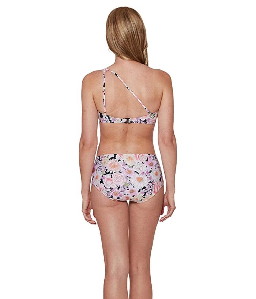Sanctuary Women's Petal Pusher One Shoulder Bikini Swim Top, PP22107, Multi, S