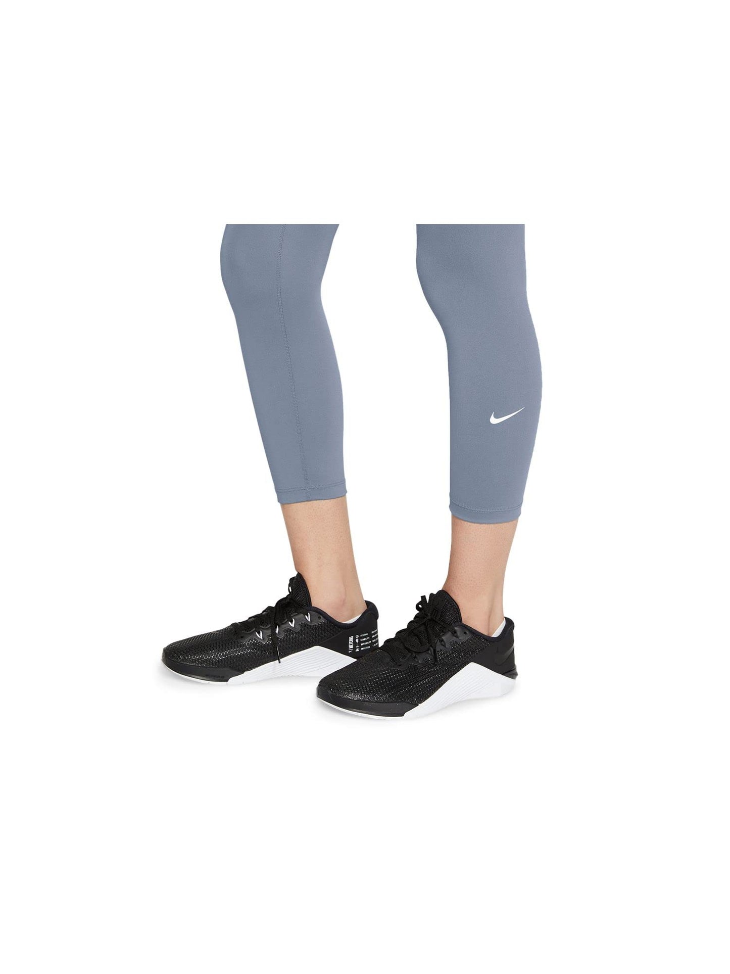 Nike Women's One Plus Size Cropped Leggings (Ashen Slate/White, 1X)