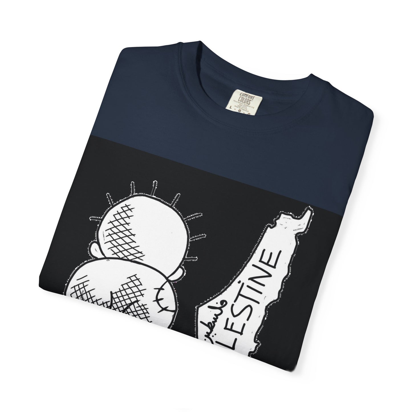 Handala - Free Palestine T-shirt, Unisex Tee Shirt, Art is Resistance Shirt, Palestinian Cartoonist Naji al-Ali, Historic Map of Palestine,