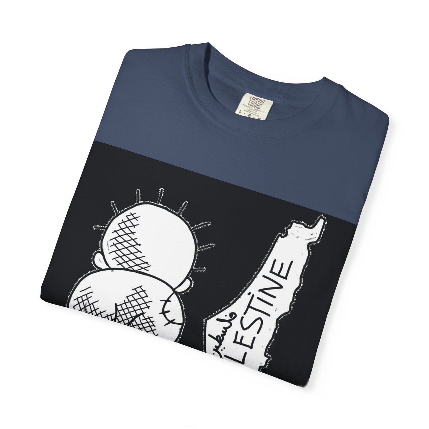 Handala - Free Palestine T-shirt, Unisex Tee Shirt, Art is Resistance Shirt, Palestinian Cartoonist Naji al-Ali, Historic Map of Palestine,