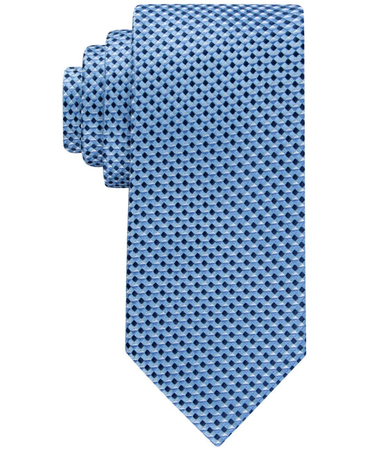 Tommy Hilfiger Mens Micro-Geo Navyblue Tie OS