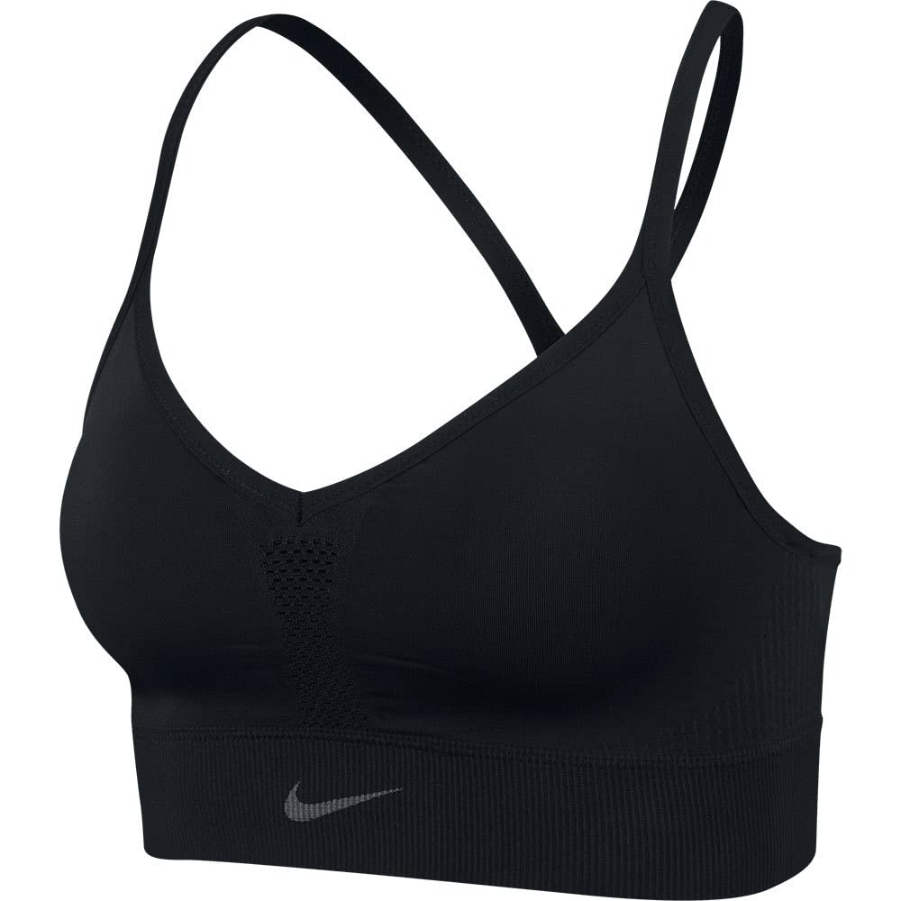 Nike Indy Light-Support Padded Seamless Sports Bra Black/Dark Smoke Grey