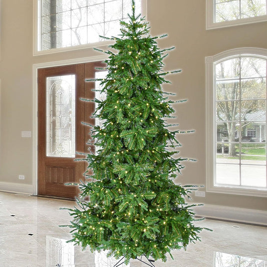 SYLVANIA Pre Lit LED 8 Function Color Changing 7.5' Instant Connect Tree. 850 Color Changing LEDs.