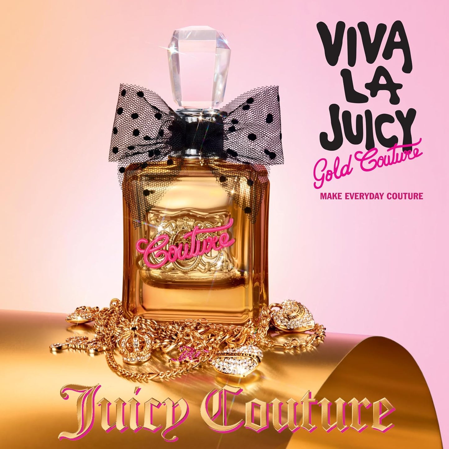 Juicy Couture Viva La Juicy Gold Eau De Parfum, Women's Perfume with Notes of Luscious Berry, Jasmine Sambac & Vanilla Cream - Fruity & Sweet, EDP
