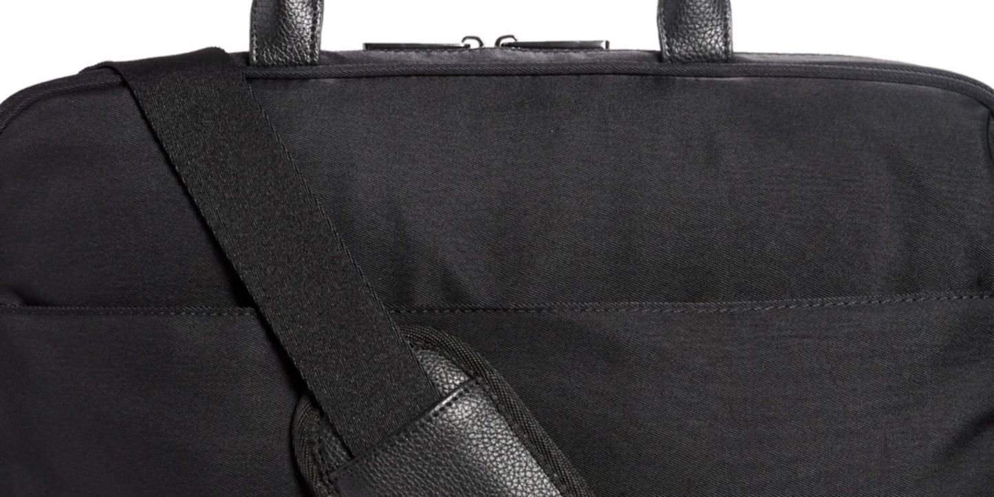 Alfani Mens Nylon Briefcase Bag Black ONE SIZE