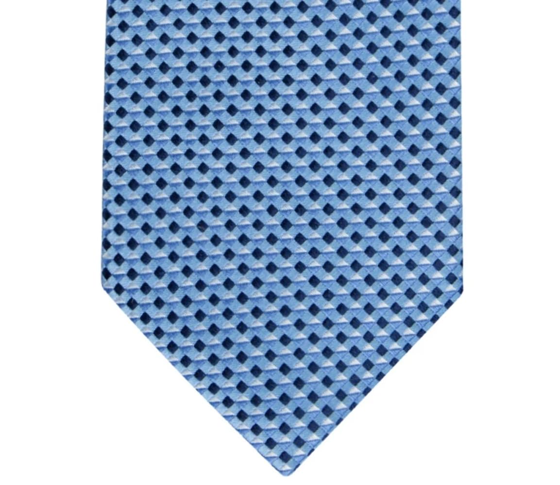 Tommy Hilfiger Mens Micro-Geo Navyblue Tie OS