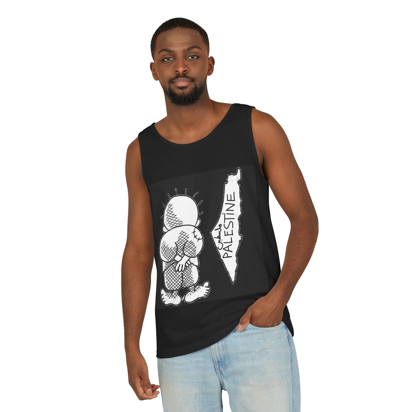 Tank Top Handala & Historic Palestine Map Unisex Shirt Resistance Hope Symbol