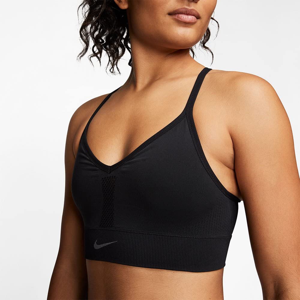 Nike Indy Light-Support Padded Seamless Sports Bra Black/Dark Smoke Grey