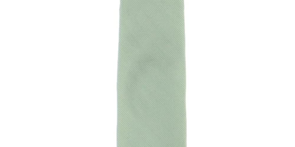 Calvin Klein Mens Oxford Silk Blend Solid Neck Tie Green O/S