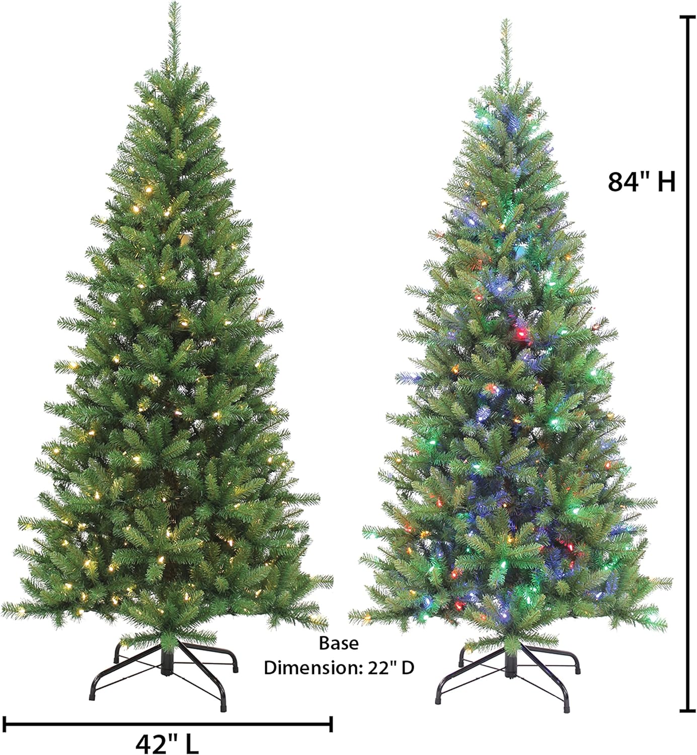 Sterling 7 ft. Pre Lit Color Changing LED Ozark Pine Christmas Tree Like New