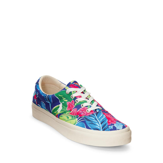 POLO RALPH LAUREN Keaton-Pony Sneaker Villa Floral/Navy Ground 10.5 D (M)