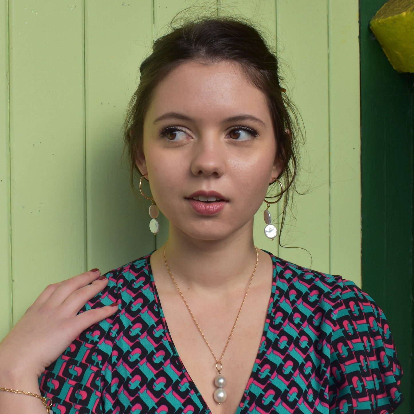 Silver freshwater pearl pendant | by Ifemi Jewels