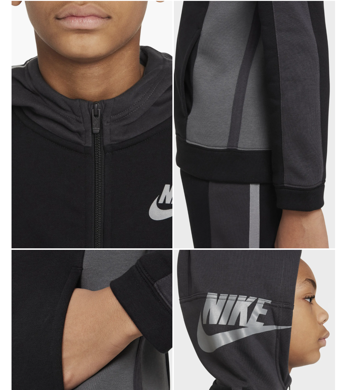 Sportswear Kids' Amplify Full-Zip Hoodie Nike Little Boy & Big Boy
