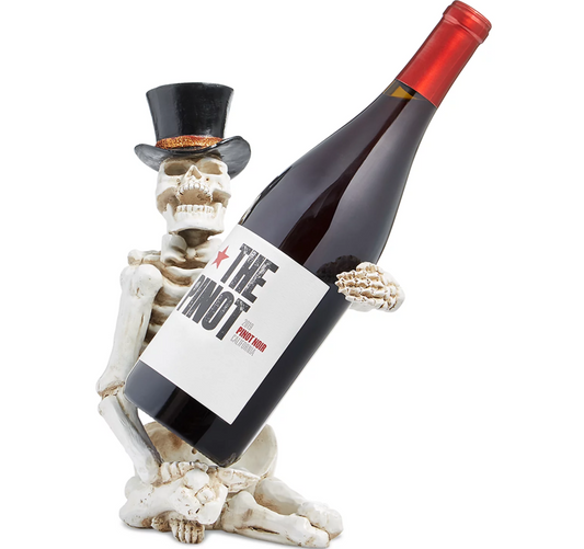 Holiday Lane Halloween Skull Wine