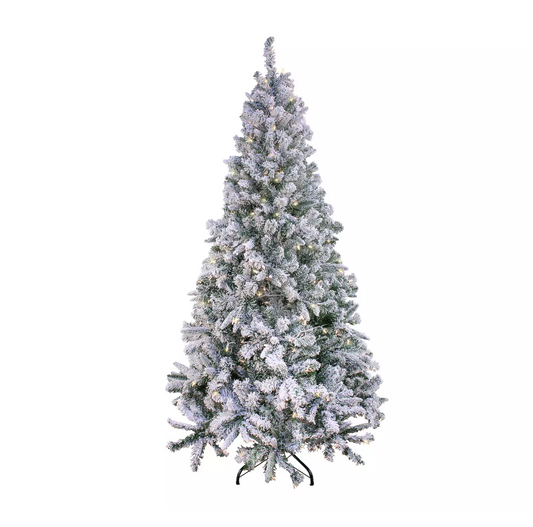 National Tree Company 6 1/2-ft. Feel Real® Snowy Mixed Pine Artificial Christmas Tree