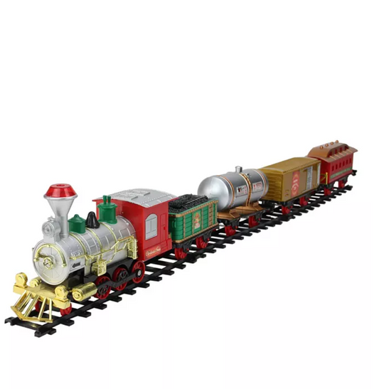 Northlight Battery Operated Lighted and Animated Christmas Express Train Set with Sound