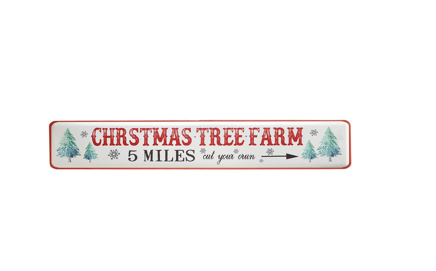 National Tree Company Christmas Tree Farm Christmas Sign, 47"