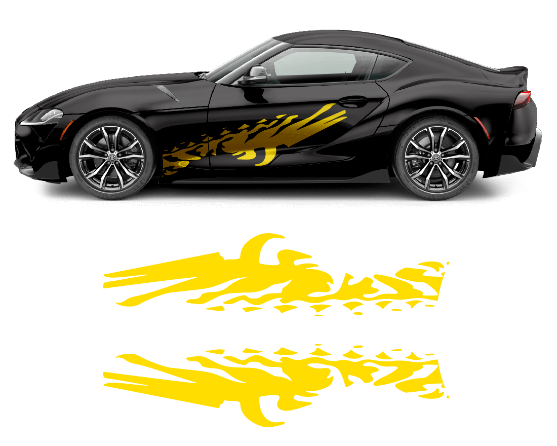 Toyota Supra Accents Graphics