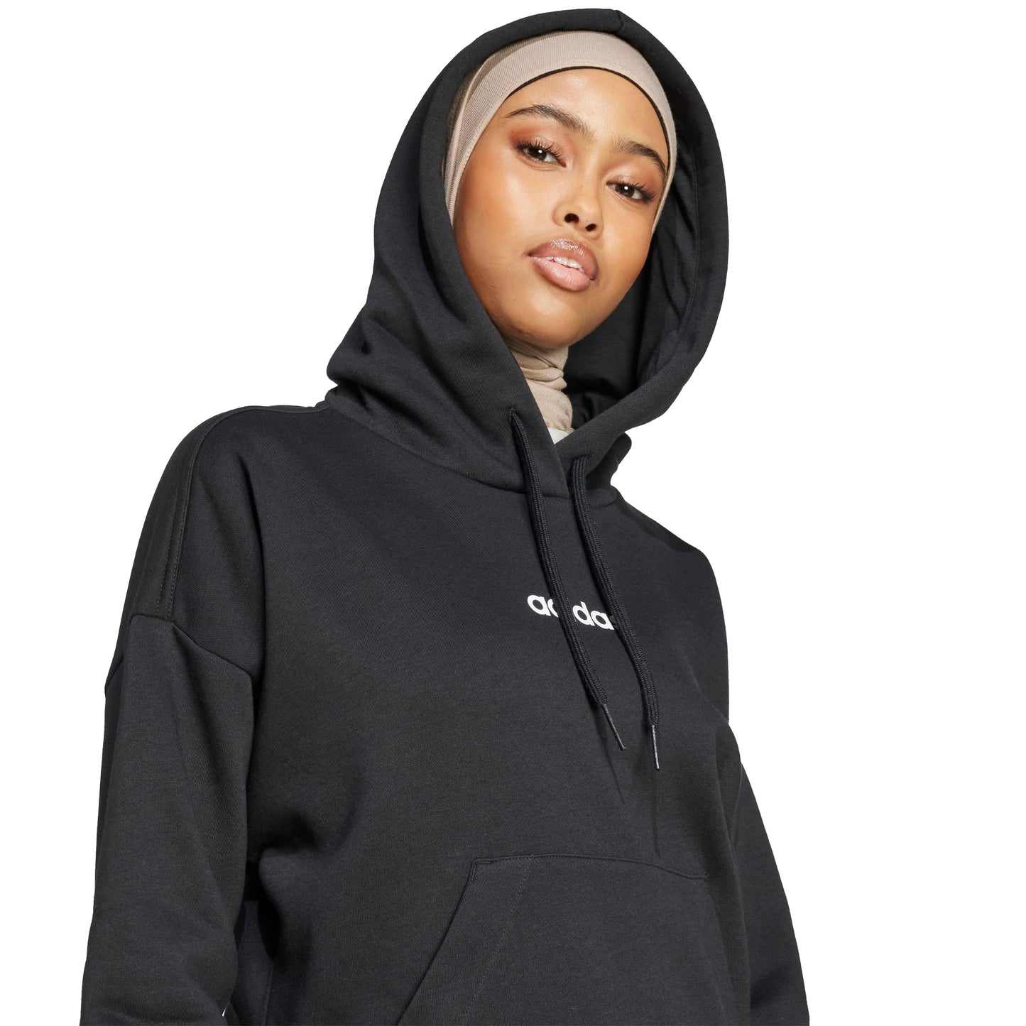adidas Women's Essentials Linear Fleece Hoodie