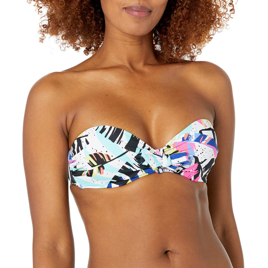 Body Glove Women's Standard Marilyn Molded Cup Underwire Bandeau Bikini Top Swimsuit