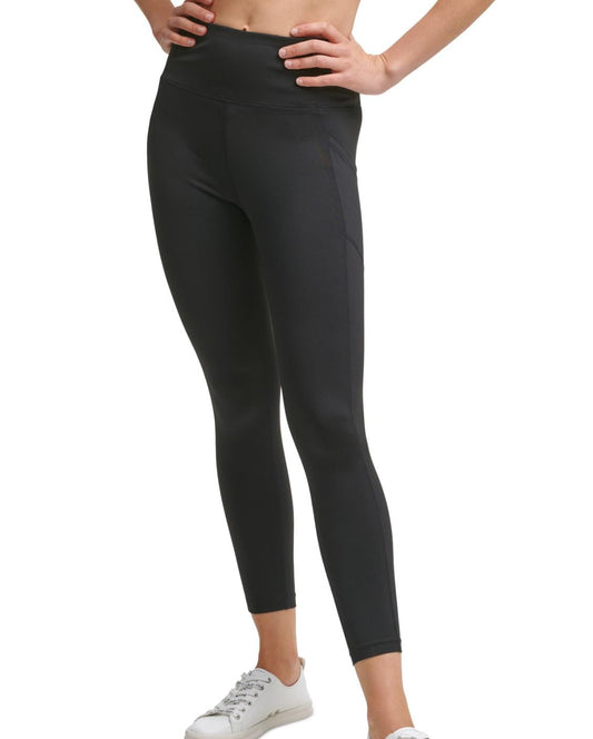 Calvin Klein Performance High-Rise Logo-Back Leggings-Small Black