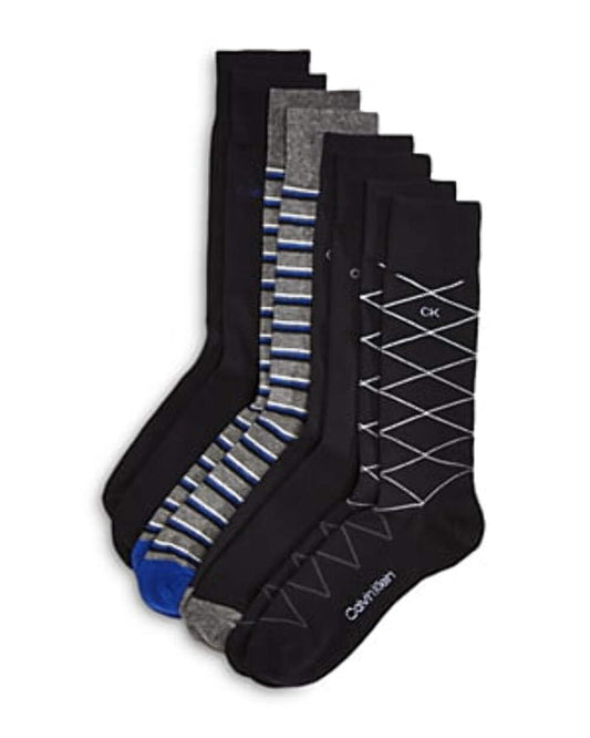 Calvin Klein 4Pk Crew Socks, Os
