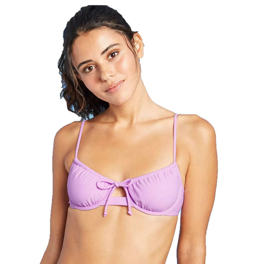 Xhilaration Women's Juniors' Textured Shirred Underwire Bikini Top -