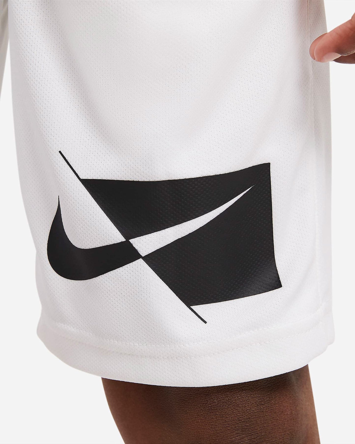 Nike Dri-FIT Big Kids' (Boys') HBR Training Shorts CU8959-100 (White), Medium