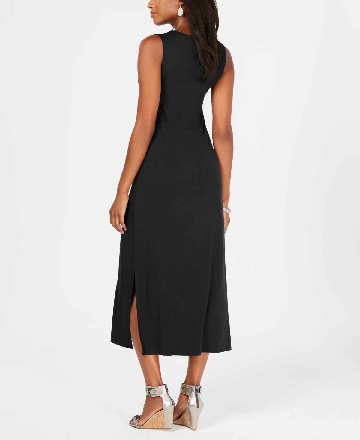 Style & Co Women's Maxi Dress Black Size Petite S
