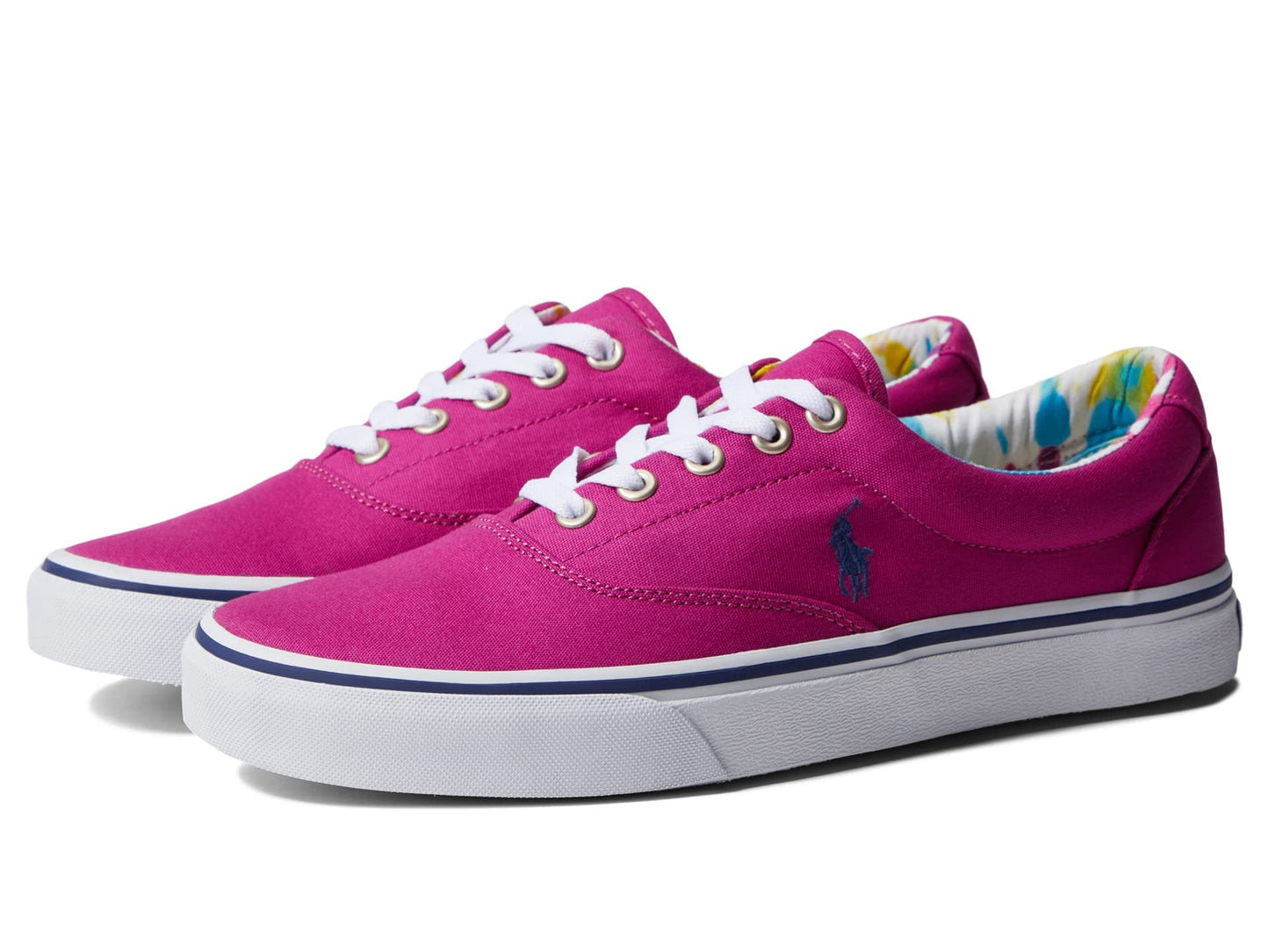 POLO RALPH LAUREN Keaton-Pony Sneaker Vivid Pink/Light Navy 11 D (M)
