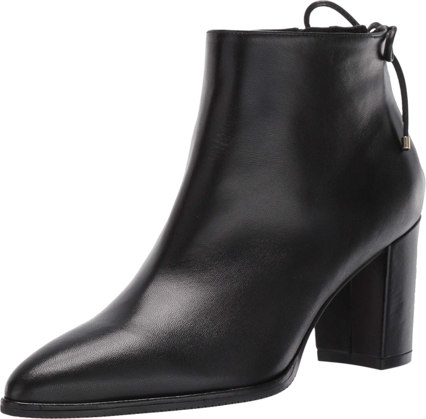 Stuart Weitzman Gardiner Leather Bootie, 7, Black