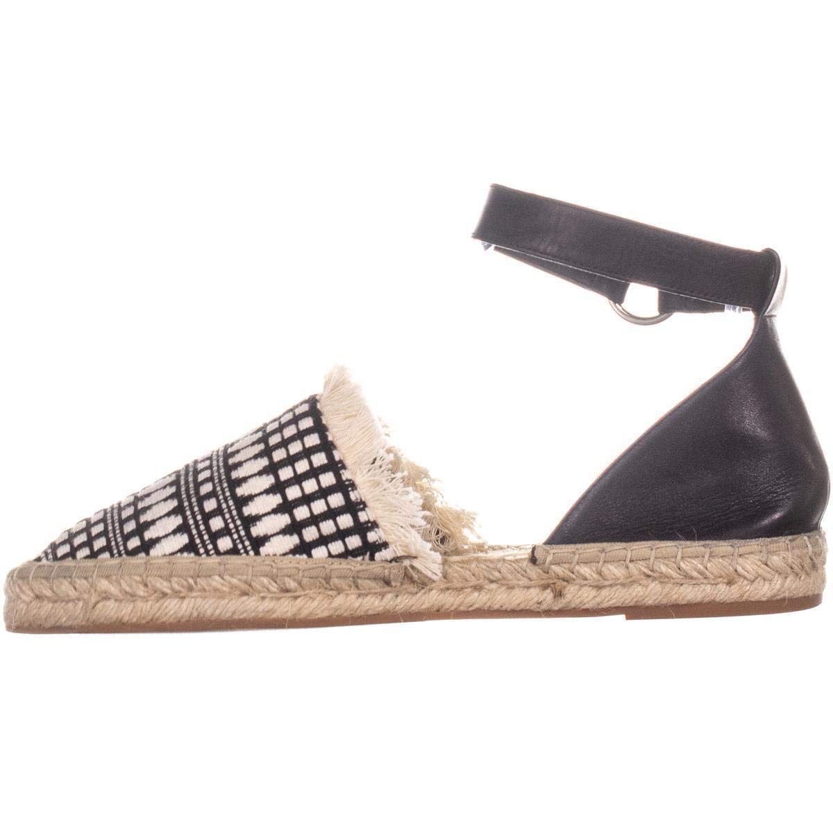 Rebecca Minkoff Womens Vicky Fabric Closed Toe Casual, Black/White, Size 6.0