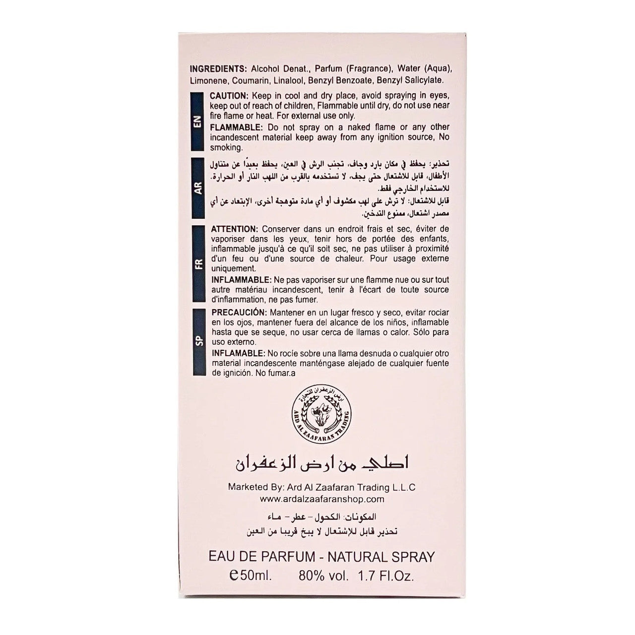 ARD AL ZAAFARAN YARA EDP 1.7 W