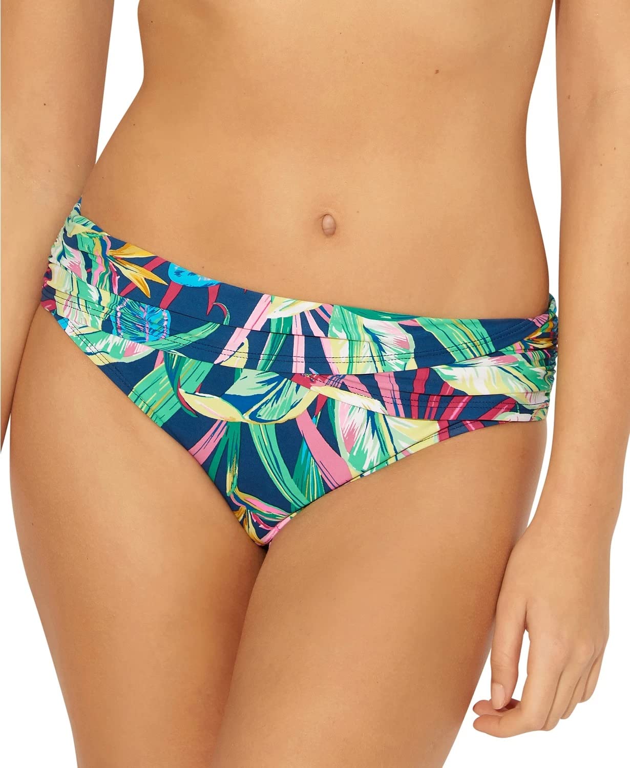 Bleu Rod Beattie Women's Banded Hipster Bikini Bottom Navy 10