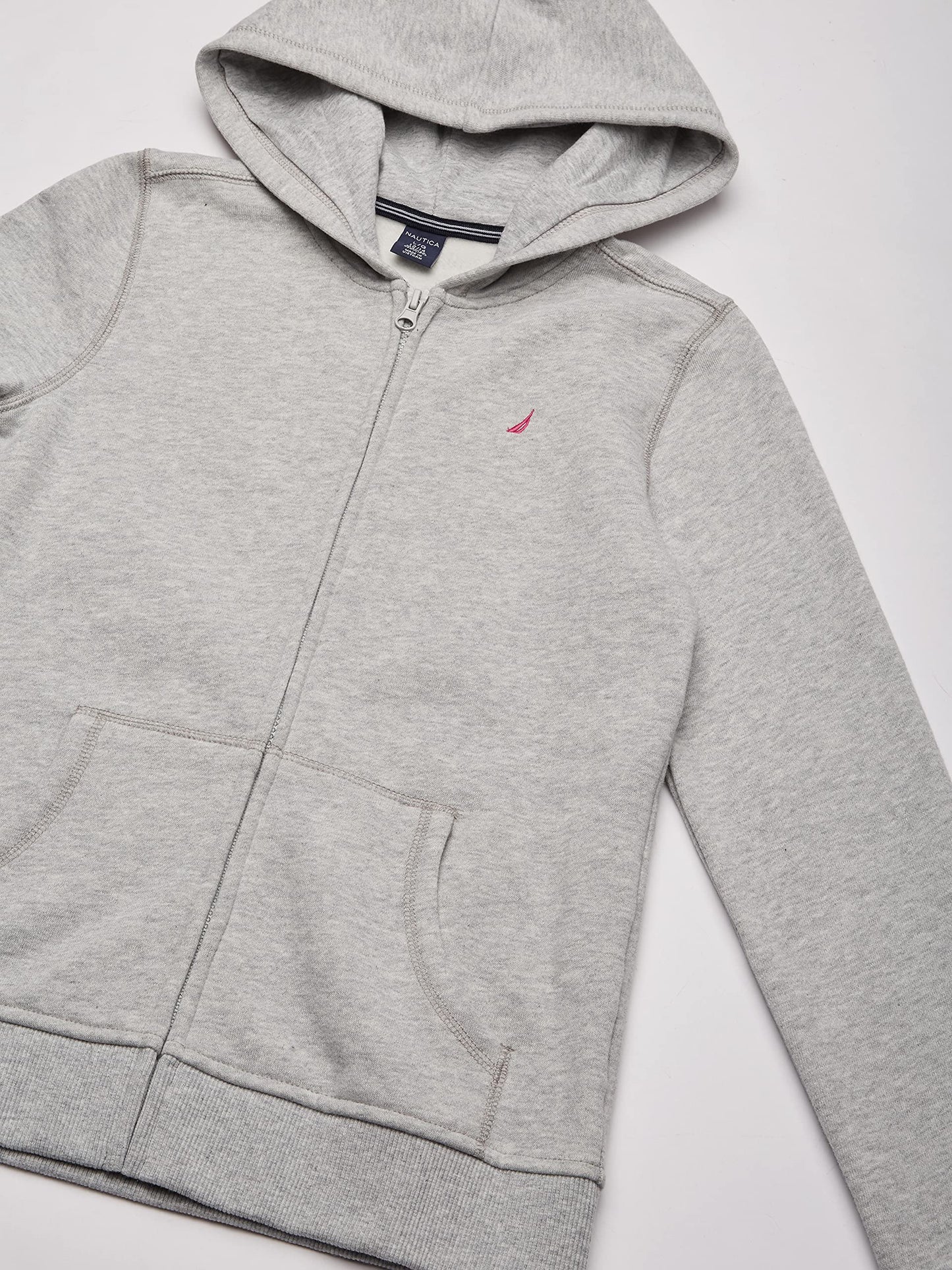 Nautica Girls' Fleece Full-Zip Hoodie Sweatshirt