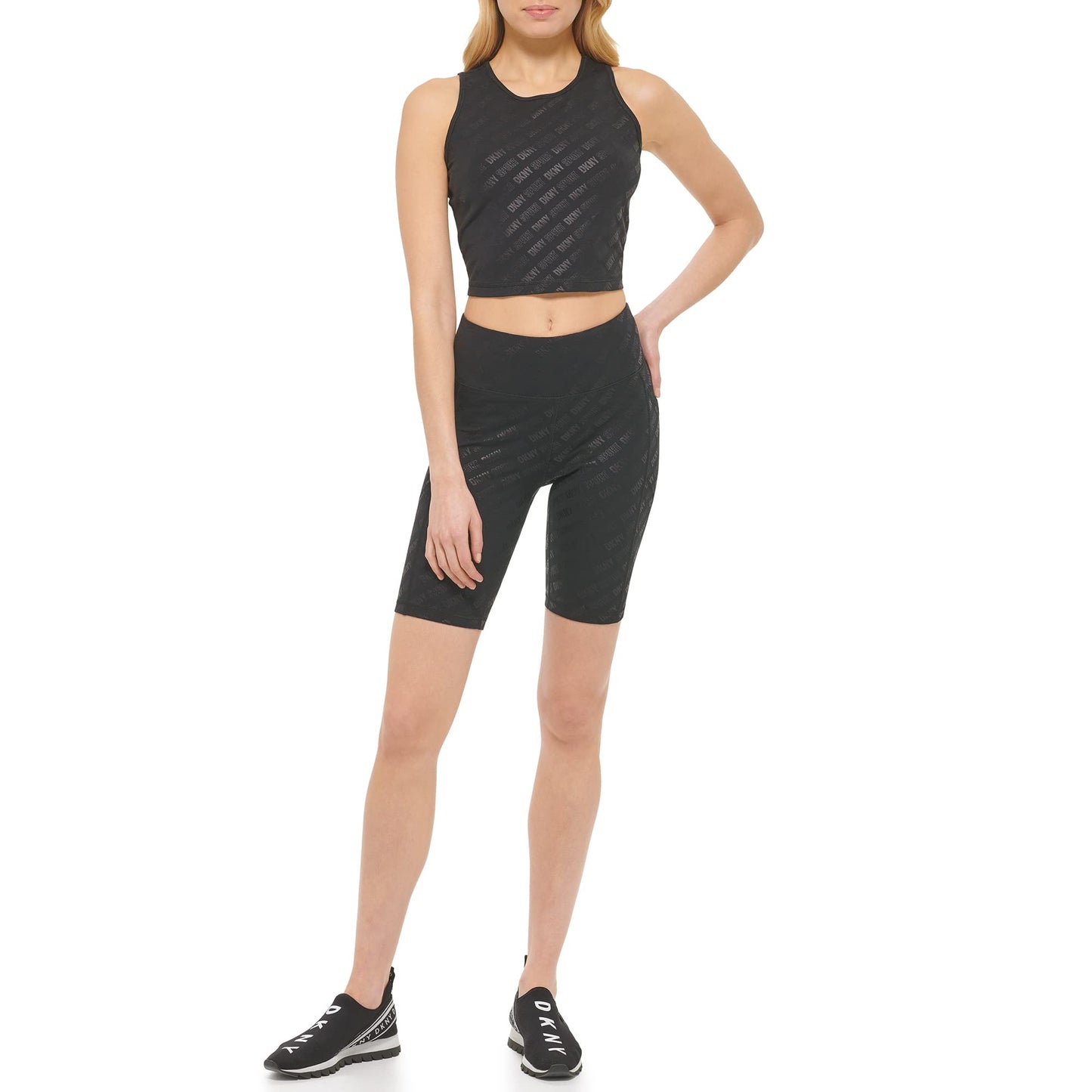 DKNY Women's Bike High Waist Printed Short