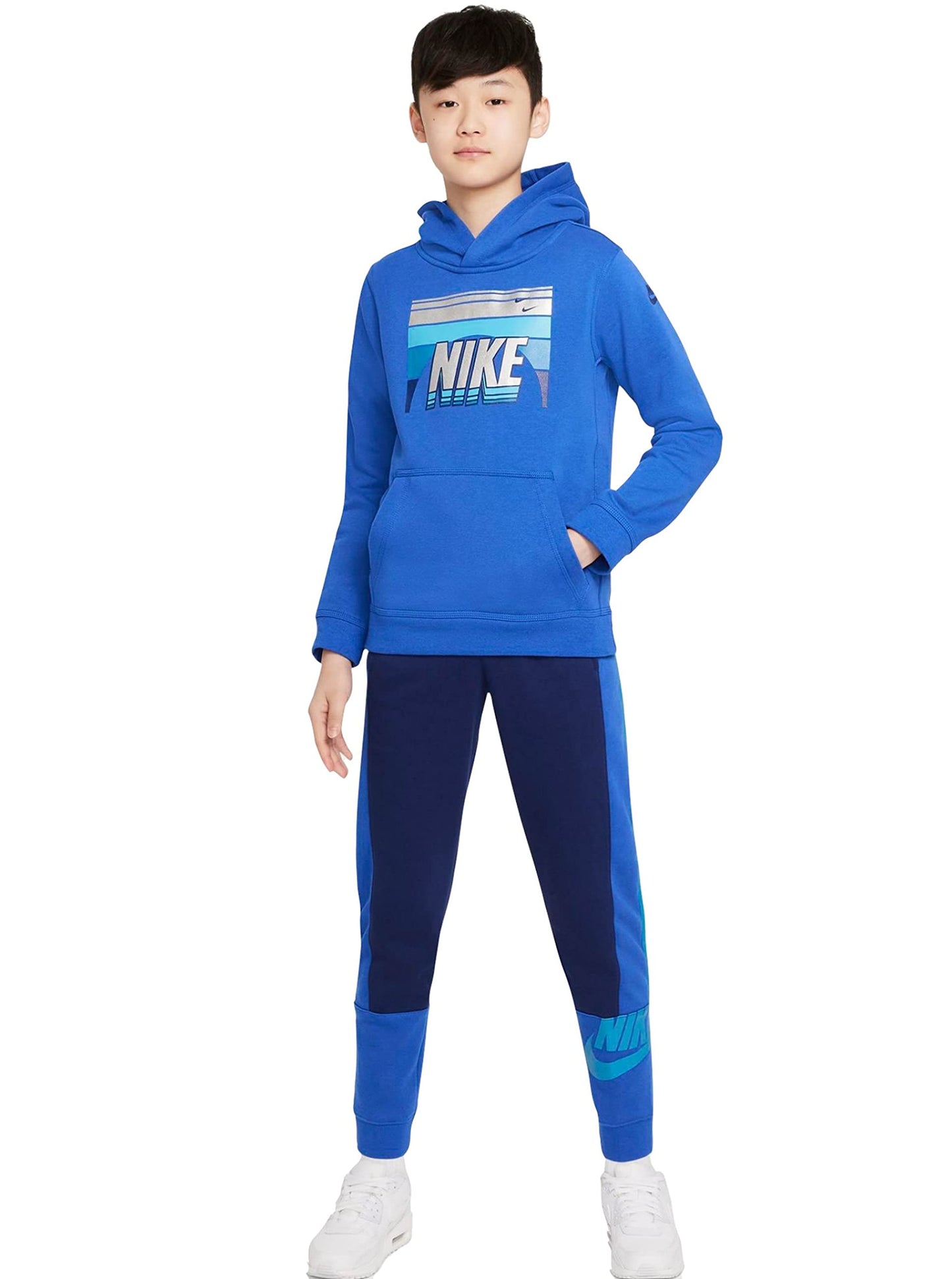 Nike Big Boys Sportswear Amplify Pants (SM (7-8 Big Kids), Blue Void/Game Royal/Imperial Blue)