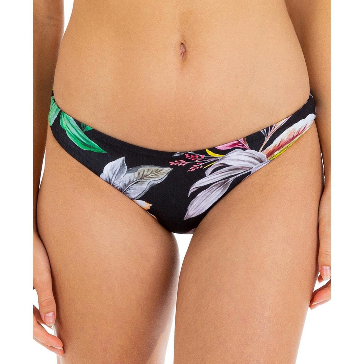 Hurley Flora Reversible Moderate Bottoms Flora Black Stripe XS (US 0-2)
