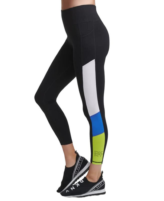 DKNY Women's Colorblocked 7/8 Length Leggings