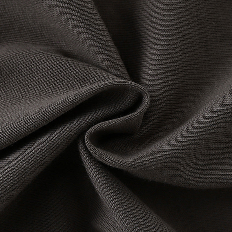 Summer Arrival Girls’ Rabbits Cartoon and Letters Pattern Short Sleeves T-shirt in European and American Style-3